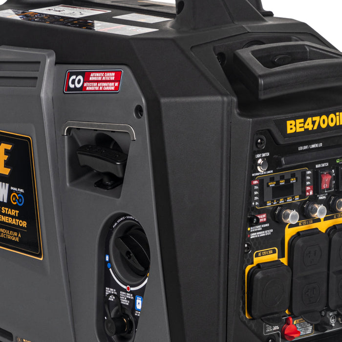 BE Power Equipment 4,700 Watt 160CC Dual-Fuel Digital Inverter Generator - BE4700ID Portable Generator