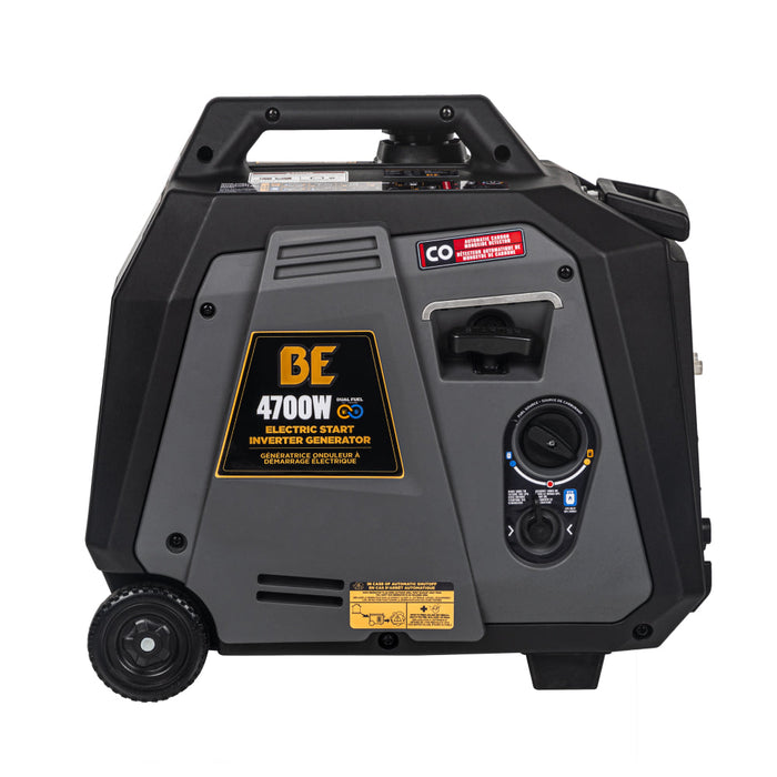 BE Power Equipment 4,700 Watt 160CC Dual-Fuel Digital Inverter Generator - BE4700ID Portable Generator
