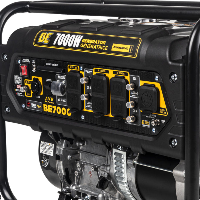 BE Power Equipment 7,000 Watt Generator - BE7000 Portable Generator