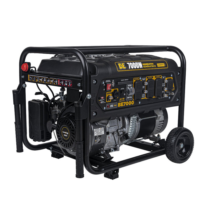 BE Power Equipment 7,000 Watt Generator - BE7000 Portable Generator