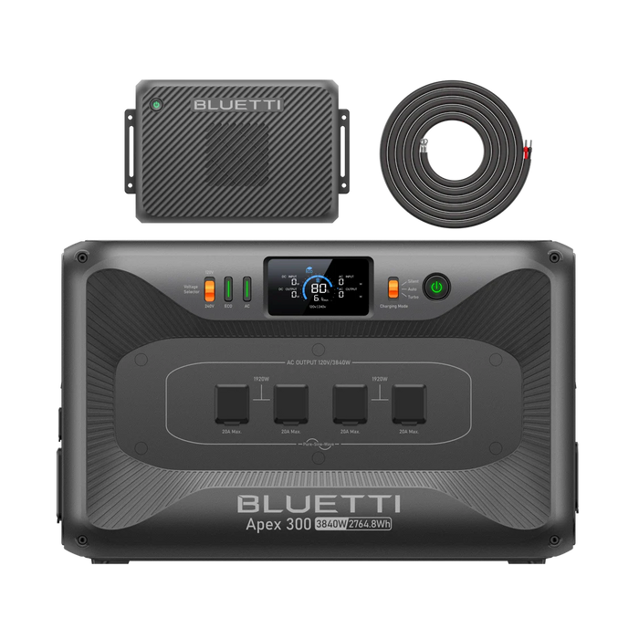 BLUETTI Apex 300 Versatile Power Station | 3,840W, 2,764.8Wh + Choose Your Custom Package