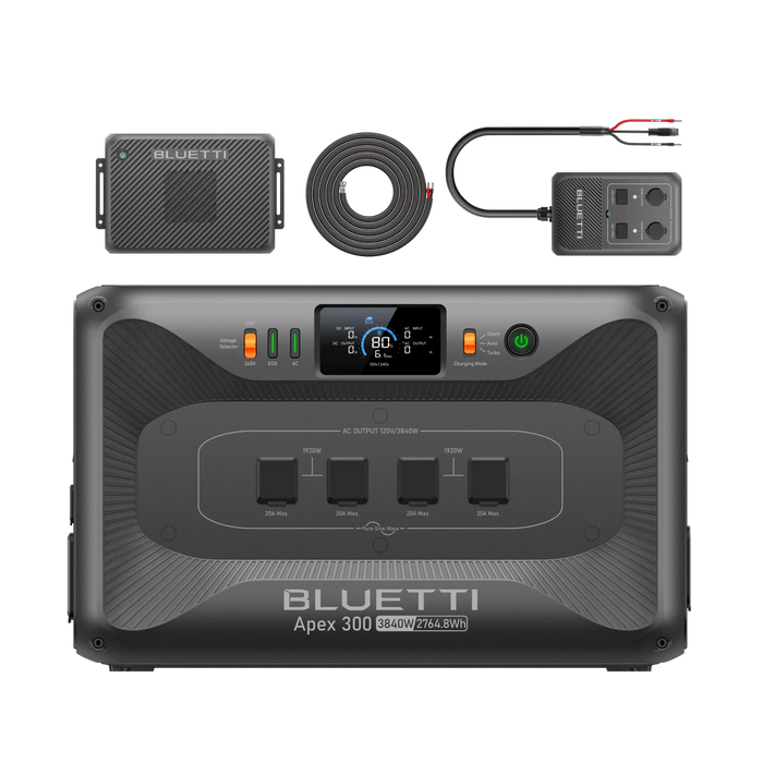 BLUETTI Apex 300 Versatile Power Station | 3,840W, 2,764.8Wh + Choose Your Custom Package