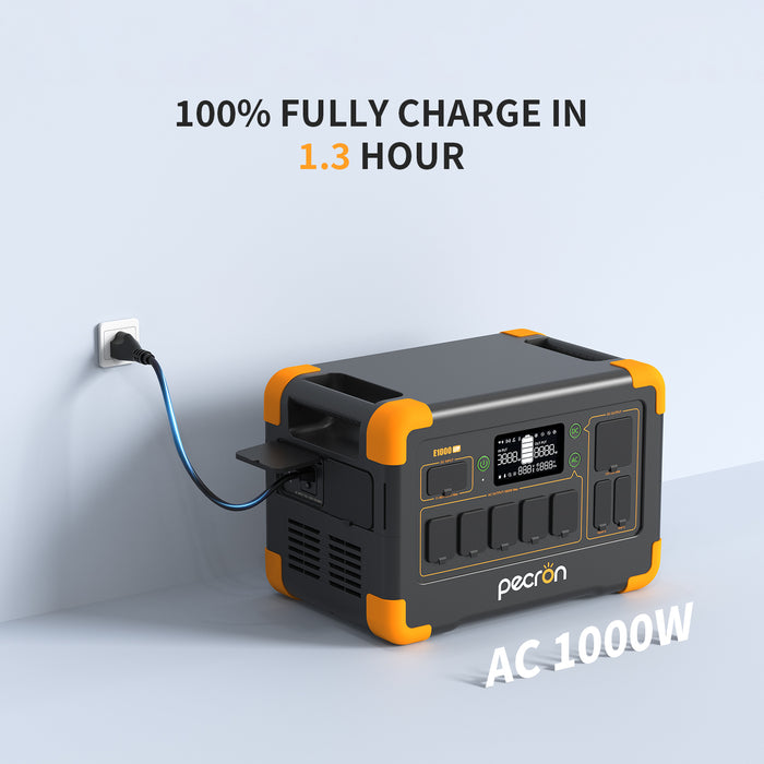 PECRON E1000LFP 800W 1024Wh Solar Generator + Choose Your Custom Package