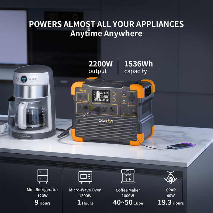 PECRON E1500LFP Solar Generator + Choose Your Custom Package