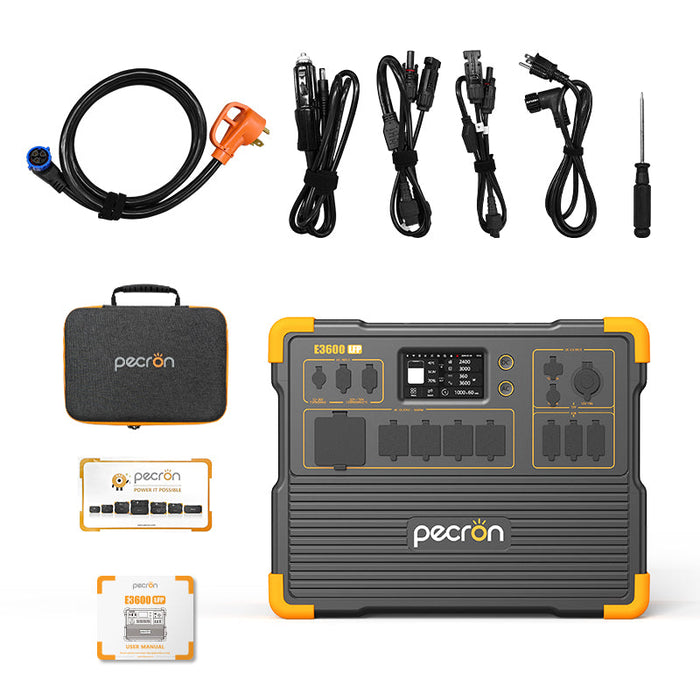 PECRON E3600LFP Solar Generator Kit 3600W 3072Wh + Choose Your Custom Package