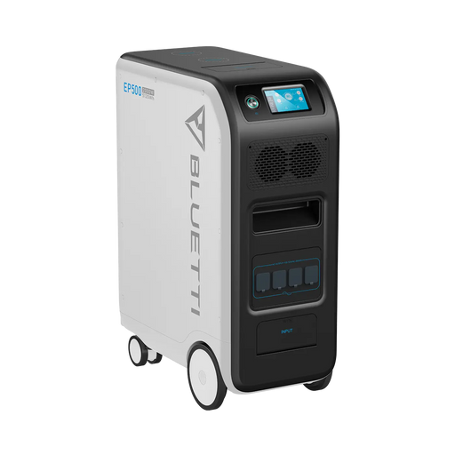 BLUETTI EP500 Solar Power Station | 2,000W 5,120Wh BLUETTI on white background.