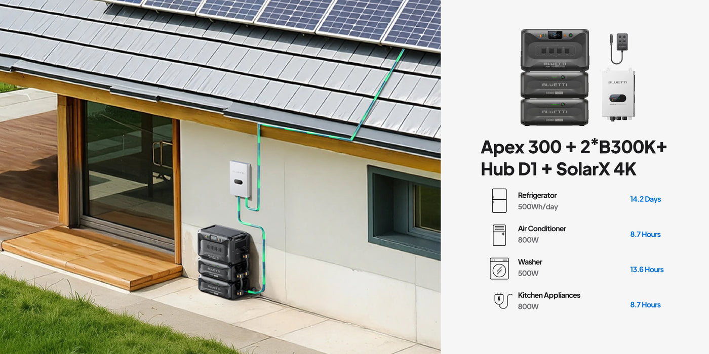 BLUETTI Apex 300 Versatile Power Station | 3,840W, 2,764.8Wh + Choose Your Custom Package