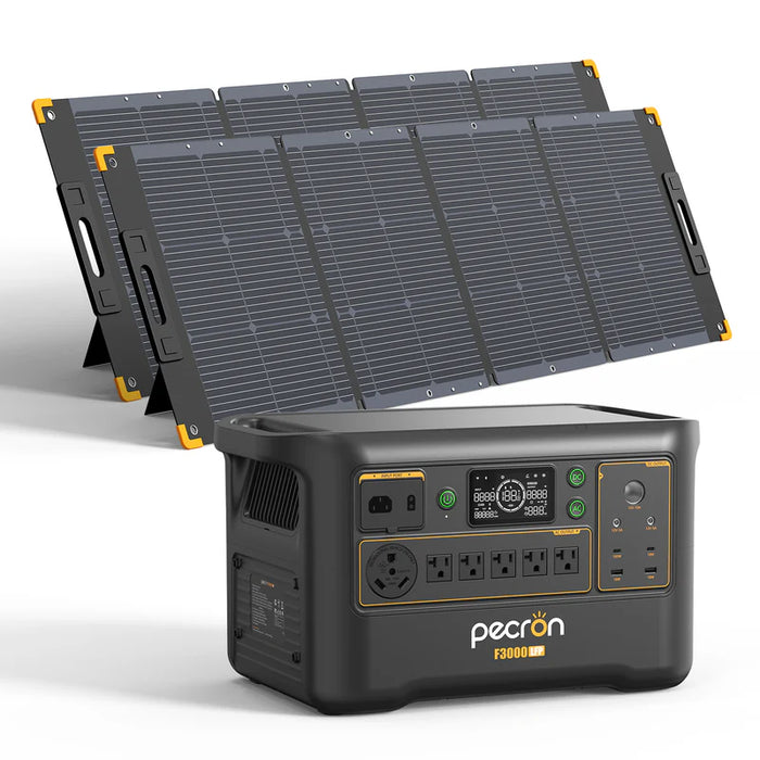 PECRON F3000LFP Solar Generator + CHoose Your Custom Package