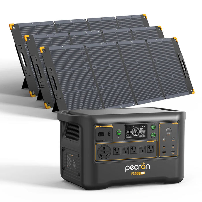 PECRON F3000LFP Solar Generator + CHoose Your Custom Package