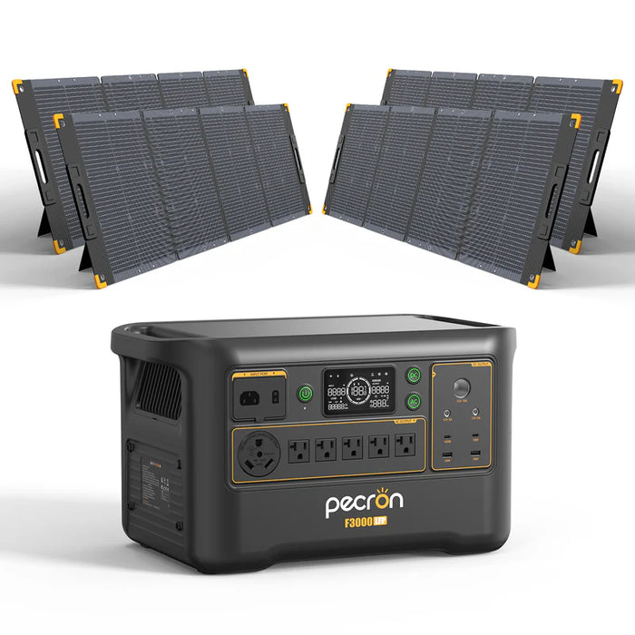 PECRON F3000LFP Solar Generator + CHoose Your Custom Package