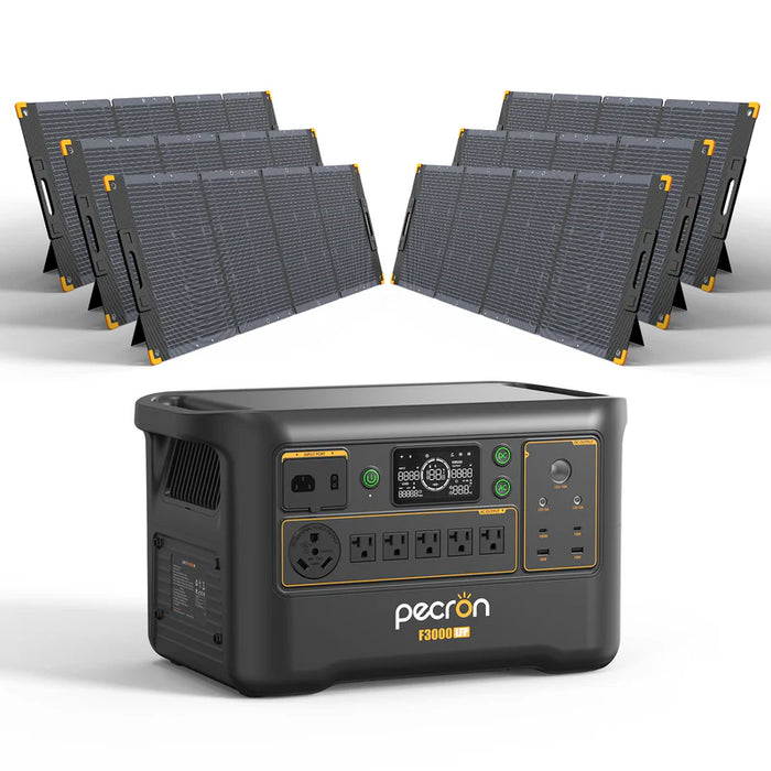 PECRON F3000LFP Solar Generator + CHoose Your Custom Package