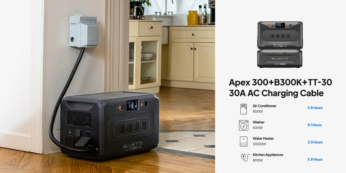 BLUETTI Apex 300 Versatile Power Station | 3,840W, 2,764.8Wh + Choose Your Custom Package