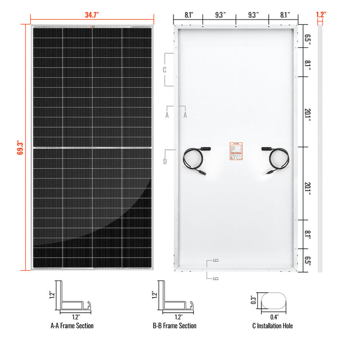 Rich Solar MEGA 335W Pro Solar Panel + Choose Your Custom Package