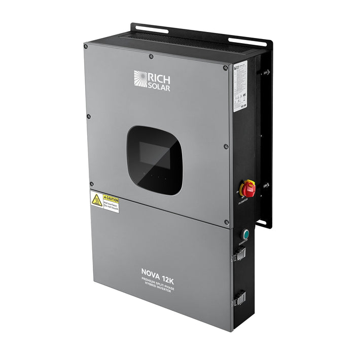Rich Solar NOVA 12K 12000W 48V Split Phase Hybrid Inverter High-Efficiency Power for Off-Grid, On-Grid, and Hybrid Systems
