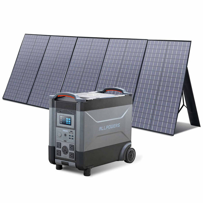ALLPOWERS Solar Generator Kit 3600W (R4000 + SP037 400W Solar Panel)