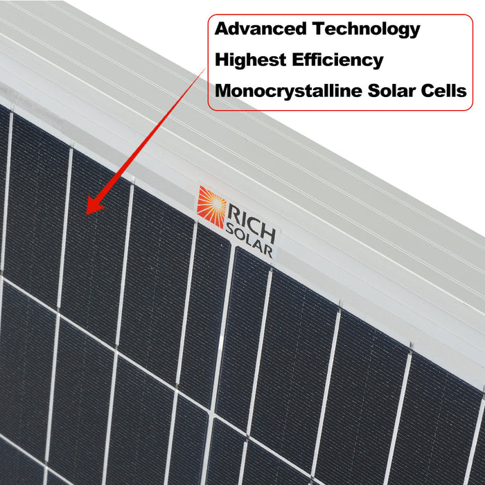 Rich Solar MEGA 200W 24V Monocrystalline Solar Panel