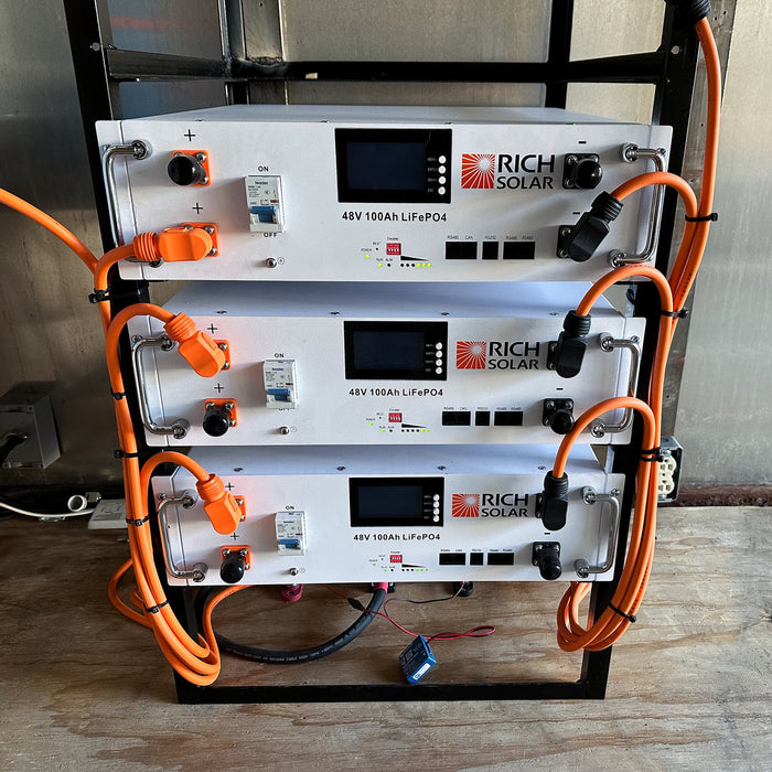 Rich Solar ALPHA 5 48V 100Ah LiFePO4 Lithium Server Rack Battery + Choose Your Custom Package