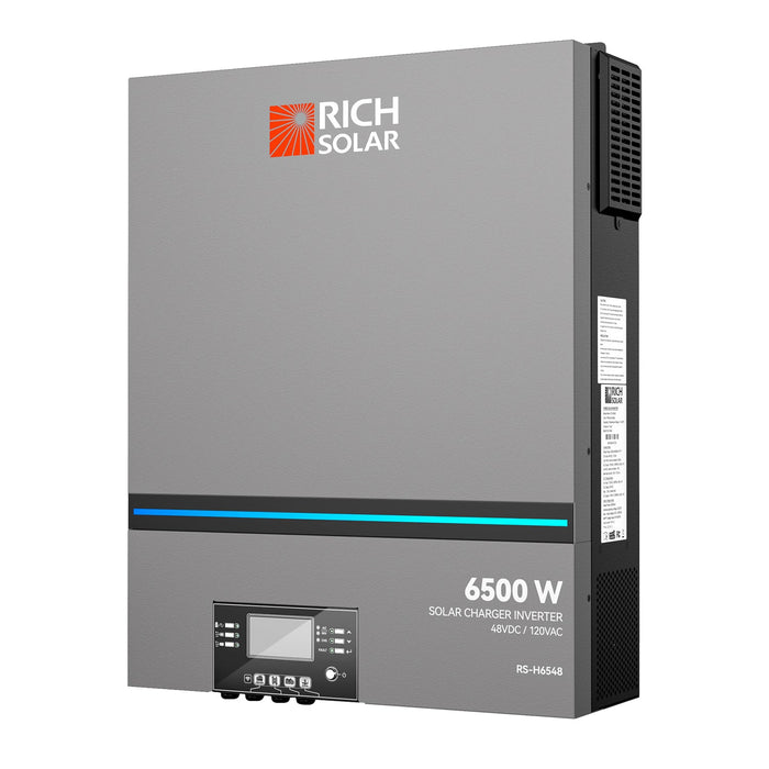Rich Solar NOVA 6K 6500W 48V Off-Grid Hybrid Solar Inverter 550V PV Input Powerful 6500W 48V Hybrid Inverter