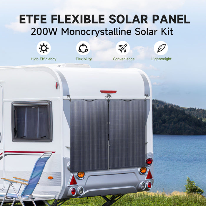 ALLPOWERS Solar Generator Kit 3600W (R4000 + SF200 200W Flexible Solar Panel)