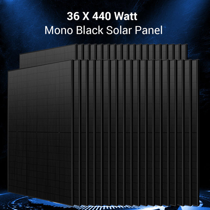 Sungold Power Hybrid Complete Solar Kit 11.4KW 48V Split Phase 51.2 KWH Lithium Battery 36 X 440 Watt Solar Panel SGH-11N5E