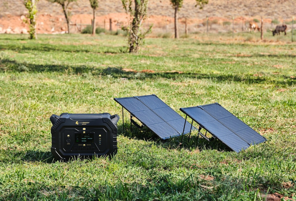 Lion Energy Safari Solar Generator 3,000W, LifePO4 Battery, 100W 24V Solar Panel + Choose Your Custom Package
