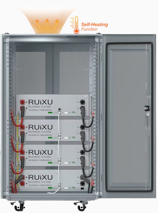 RUiXU Lithium Batteries Kits | 15kWH, 20kWH, 25kWH, 30kWH | Self-Heating + Choose Your Custom Package