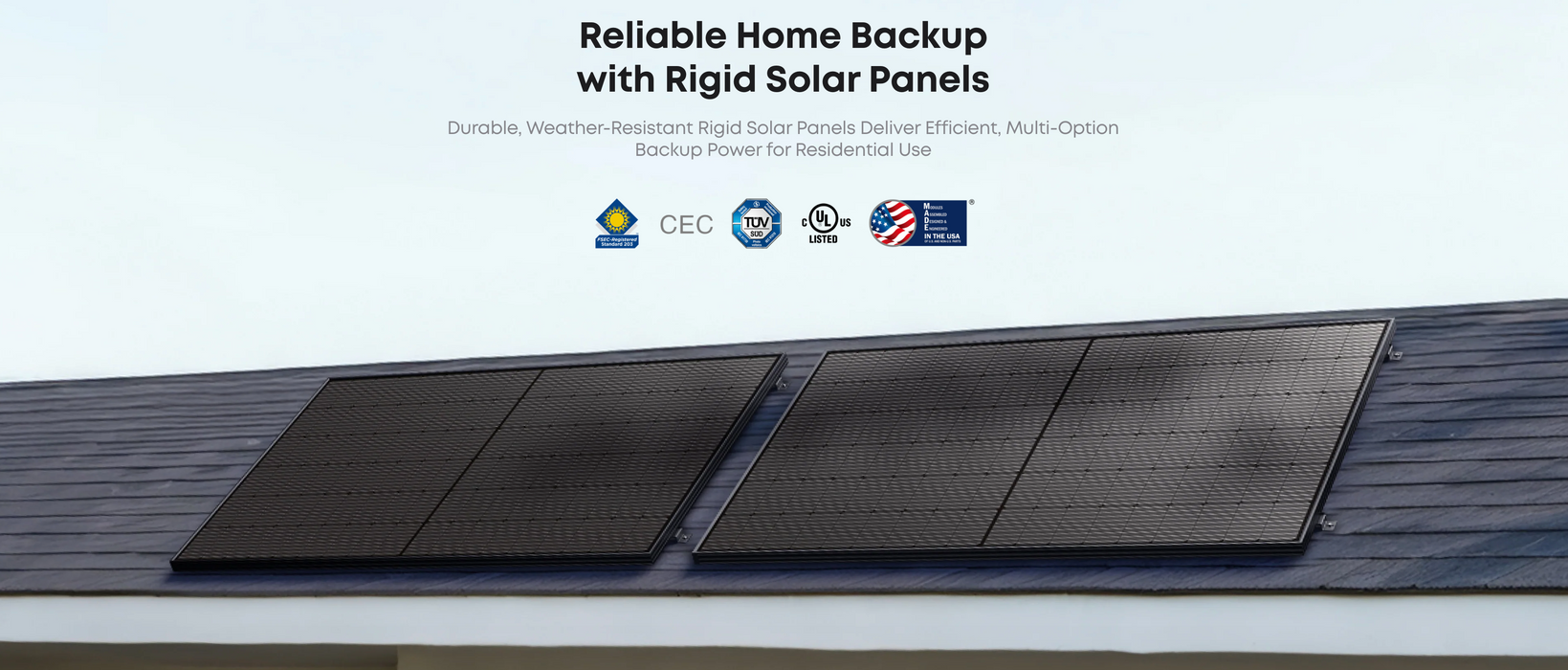 Anker SOLIX 410W Rigid Solar Panels + Choose Your Custom Package