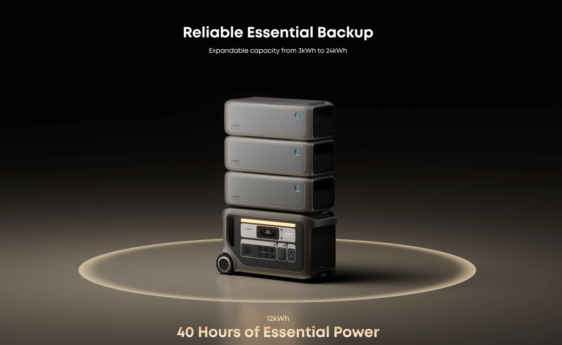 Anker SOLIX F3000 Portable Power Station + Choose Your Custom Package
