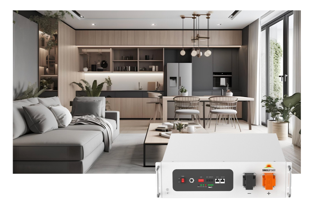 Sungold Power 48V 100AH Lithium Battery Self-Heating UL 1973 Server Rack Battery