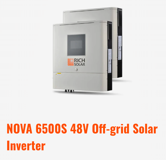 Rich Solar 8000W 48V-120/240VAC Complete Solar Kit