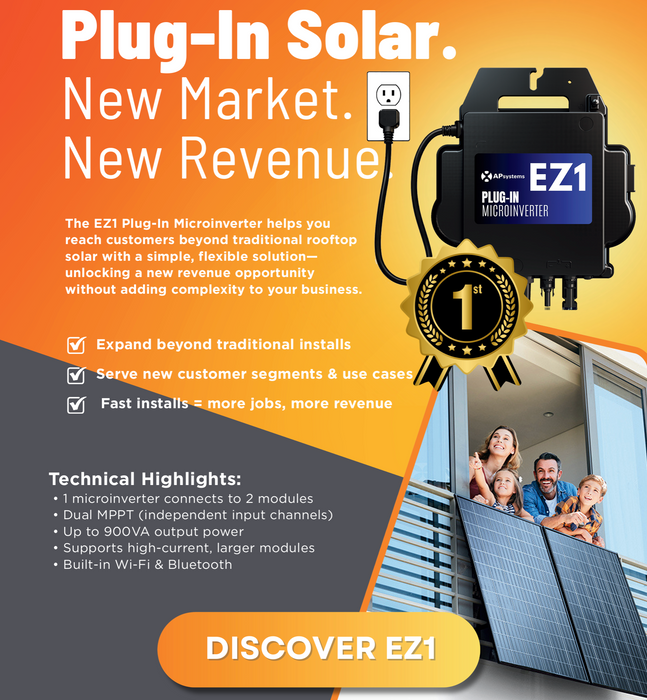APsystems EZ1 Plug-in Microinverter DIY Balcony Solar