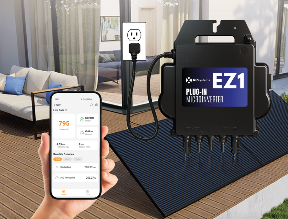 APsystems EZ1 Plug-in Microinverter DIY Balcony Solar