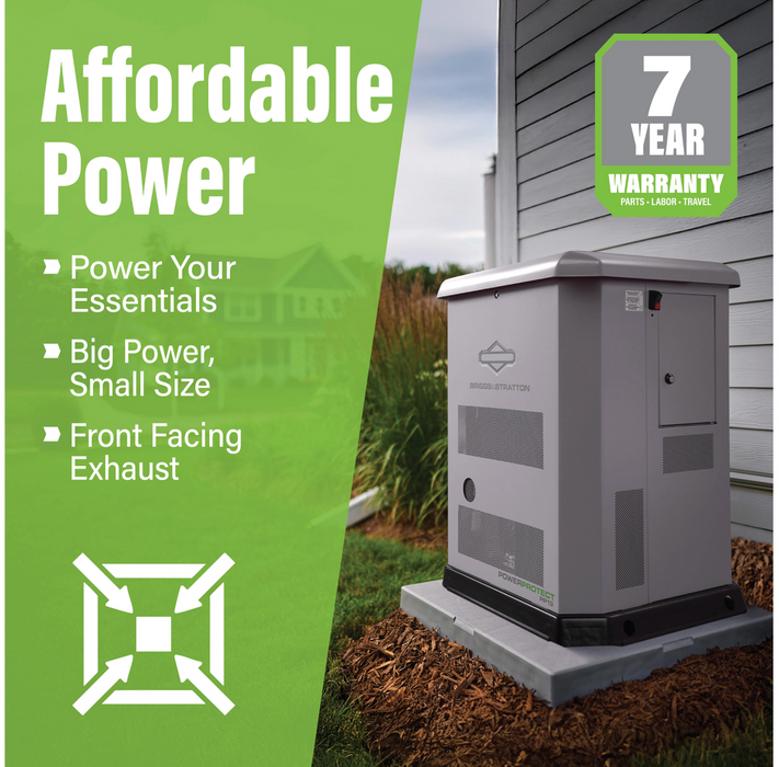 Briggs & Stratton PowerProtect™ 13kW Home Standby Generator + Choose Your Custom Package