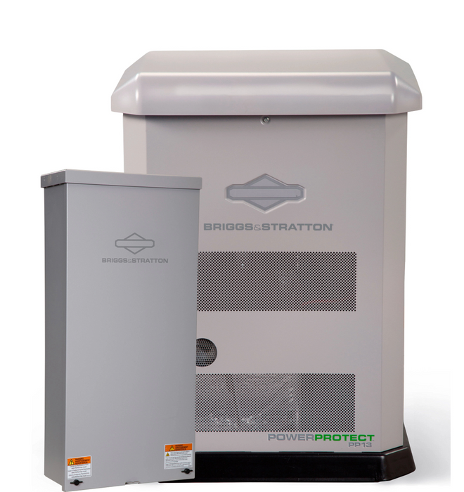 13/11.5kW Bundle (LP/NG) - PP13 Standby Generator + 200 amp Standard SED Transfer Switch + Symphony Choice Power Management 