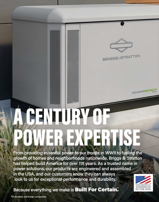 Briggs & Stratton PowerProtect+™ 26kW Home Standby Generator + Choose Your Custom Package