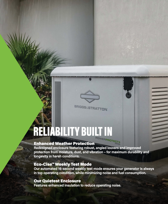 Briggs & Stratton PowerProtect+™ 26kW Home Standby Generator + Choose Your Custom Package