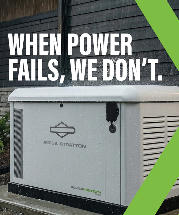 Briggs & Stratton PowerProtect+™ 26kW Home Standby Generator + Choose Your Custom Package