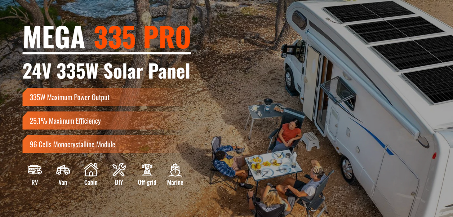 Rich Solar MEGA 335W Pro Solar Panel + Choose Your Custom Package