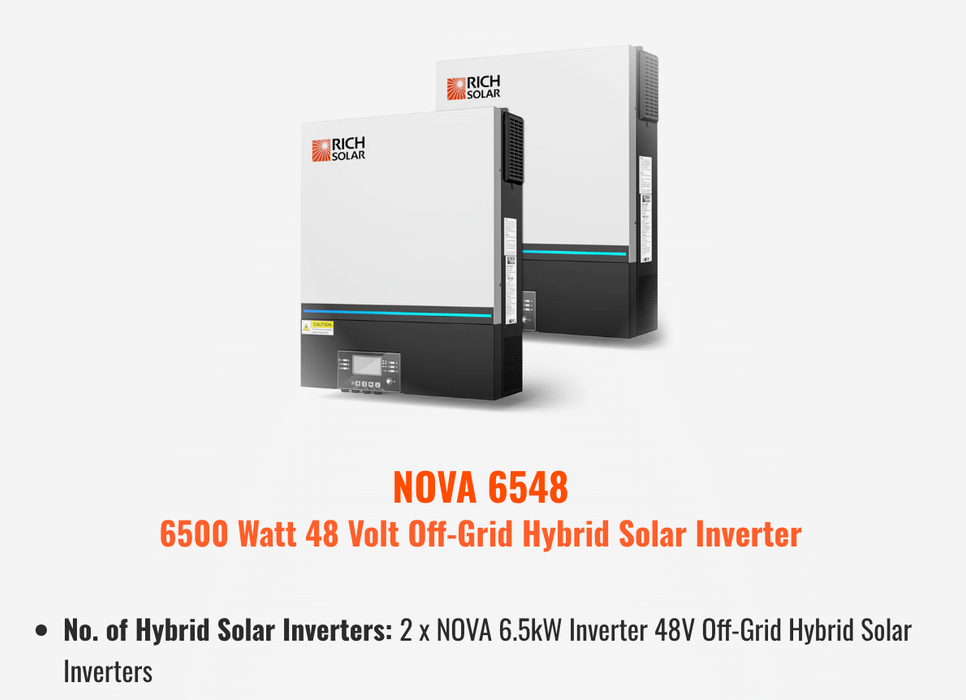 Rich Solar 13,000W 120/240V Off-Grid Solar Kit
