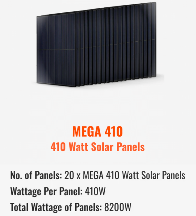 Rich Solar 8000W 48V-120/240VAC Complete Solar Kit