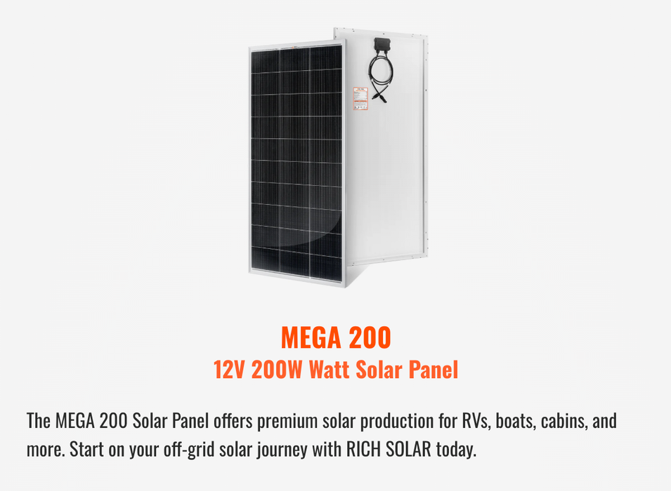 Rich Solar 800 Watt Solar Kit