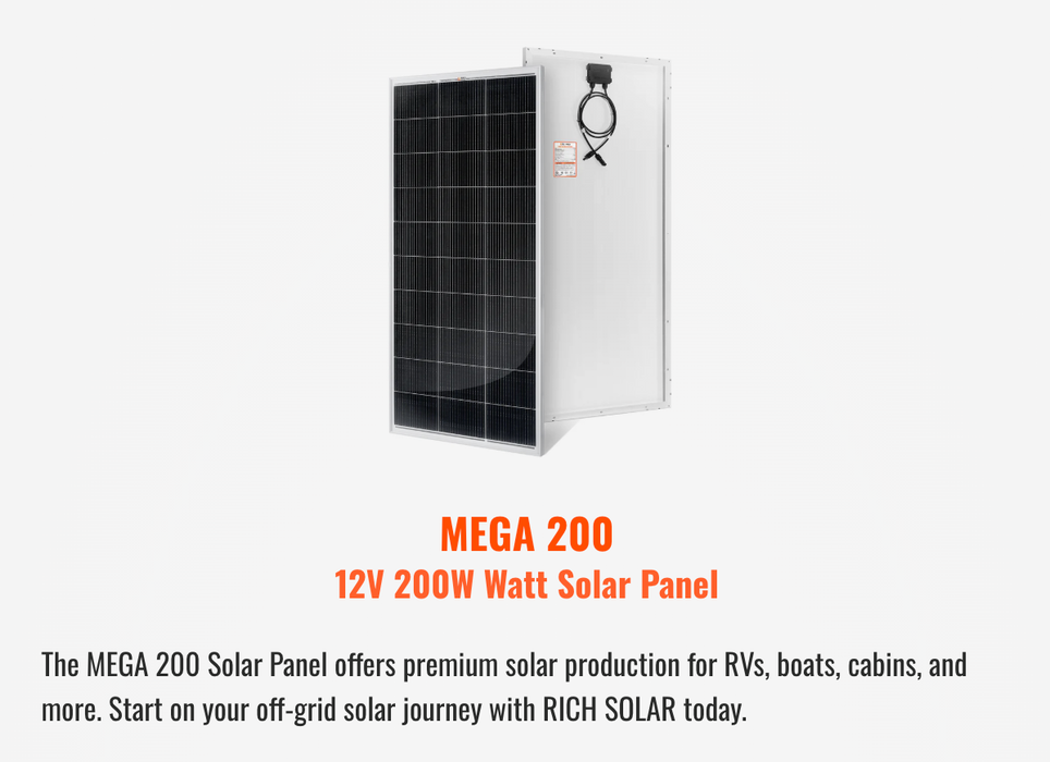 Rich Solar 600 Watt Solar Kit