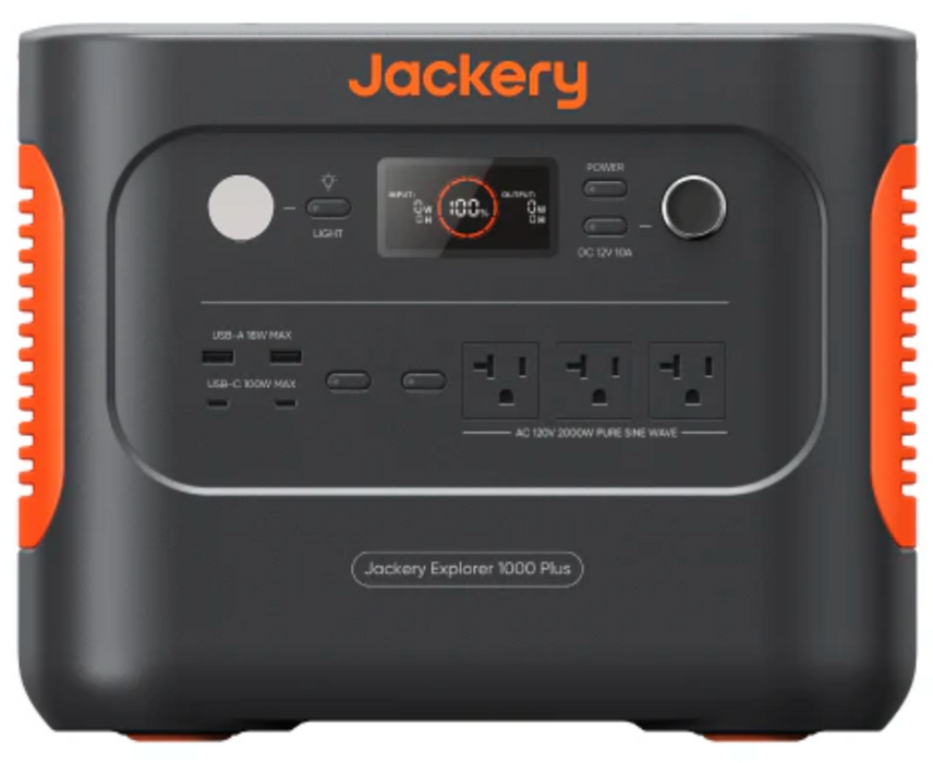 Jackery 1000 Plus + 2x SolarSaga 100 Panel 1264Wh 2000W Solar Generator