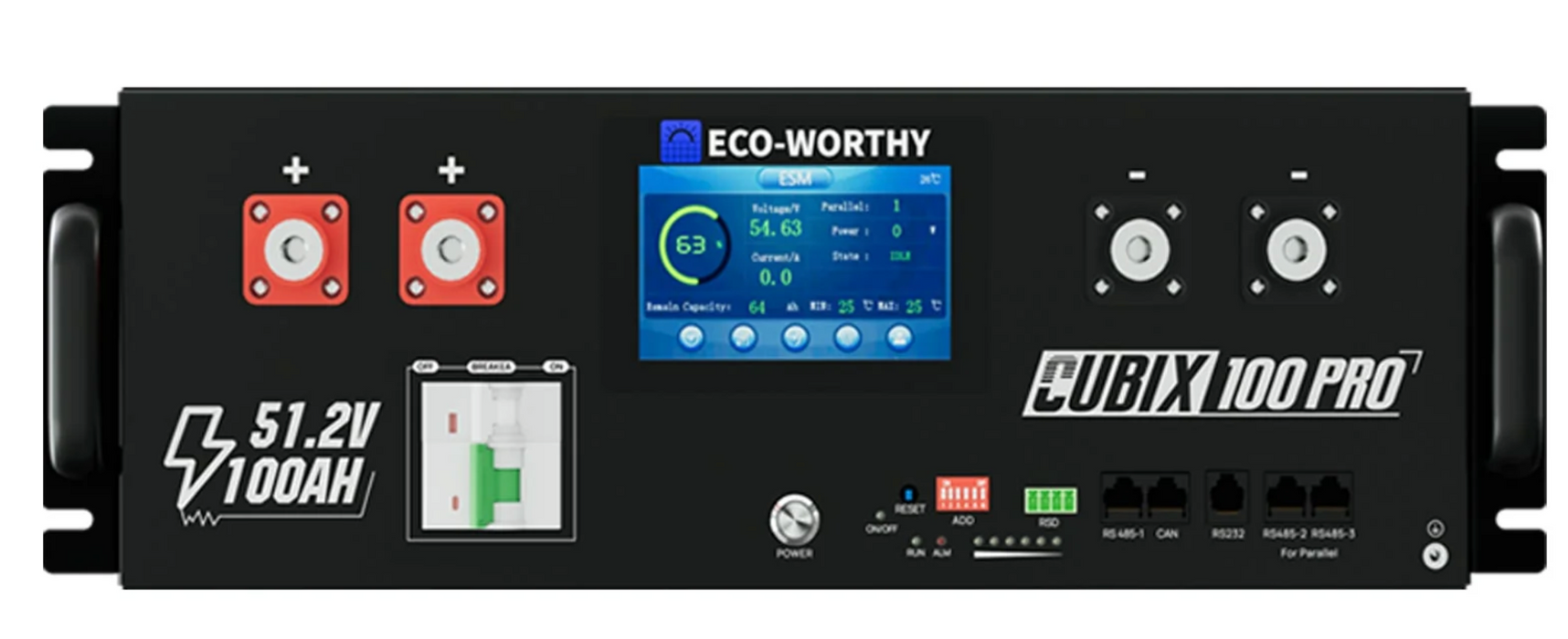 Eco-Worthy Cubix 100 Pro 48V 100AH Server Rack Battery