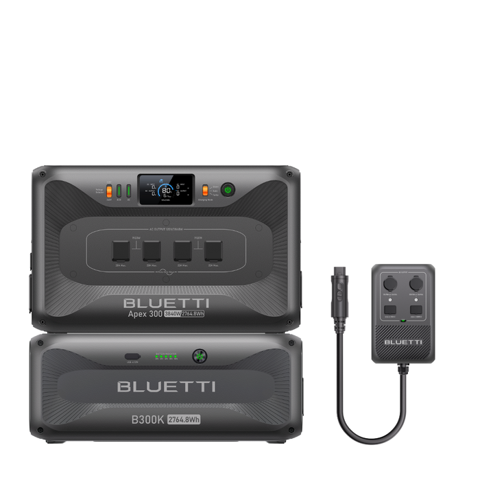 BLUETTI Apex 300 Versatile Power Station | 3,840W, 2,764.8Wh + Choose Your Custom Package