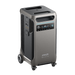 Anker SOLIX F3800 Portable Power Station - 3,840Wh | 6,000W+ Choose Your Custom Package from www.mygeneratorplus.com - power station on a white background showing key features and plugs wheels and extendable handle.