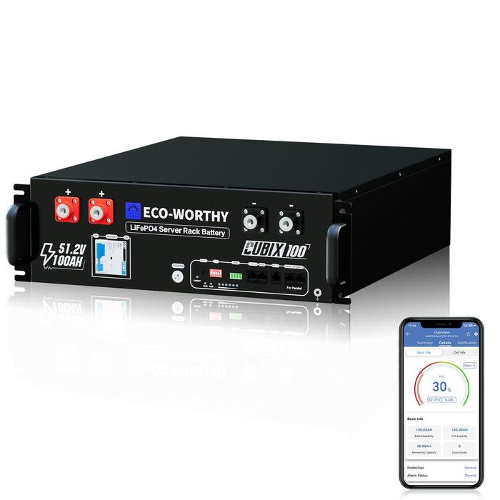 Eco-Worthy Cubix 100 48V 100Ah Server Rack Battery