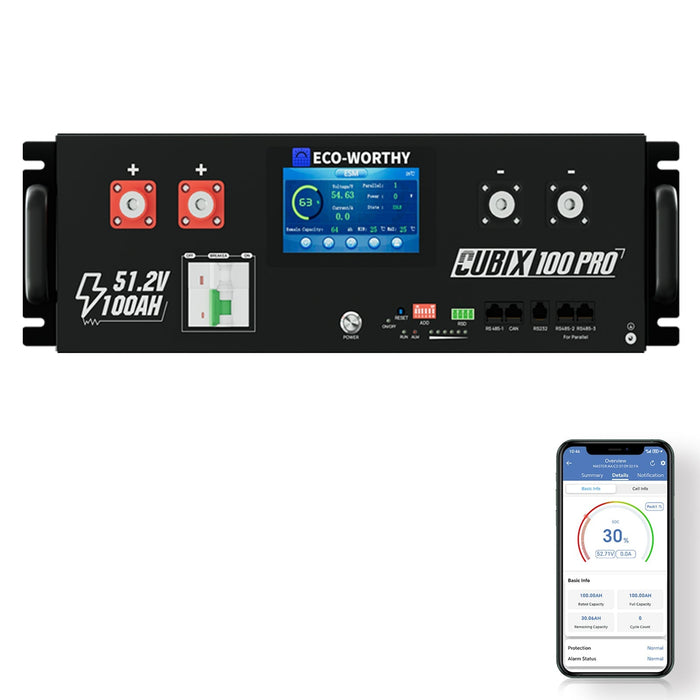 Eco-Worthy Cubix 100 Pro 48V 100AH Server Rack Battery