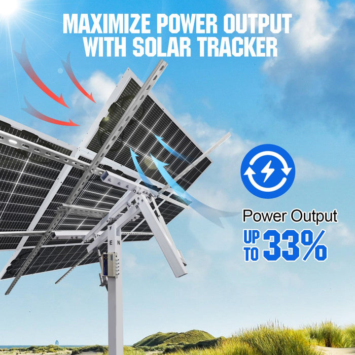 ECO-WORTHY Bifacial 195W 12V Monocrystalline Solar Panel