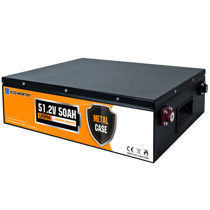 ECO-WORTHY 48V 50Ah Stackable LiFePO4 Battery